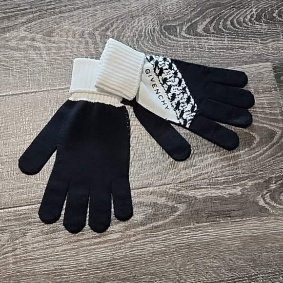 Givenchy two-tone Stretch knit Gloves - Picture 5 of 5